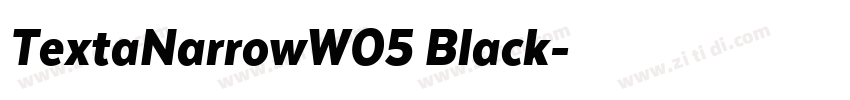 TextaNarrowW05 Black字体转换
